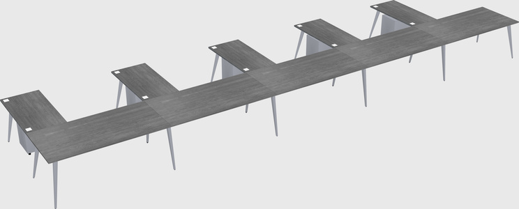 Modern l-shaped office desk
