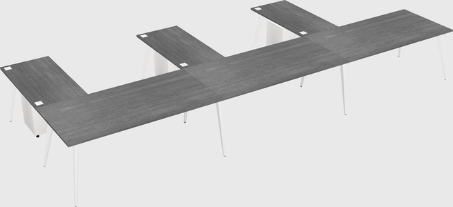 Modern l-shaped office desk