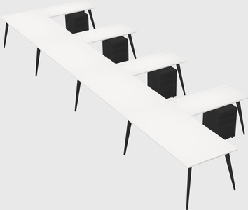 Modern l-shaped office desk