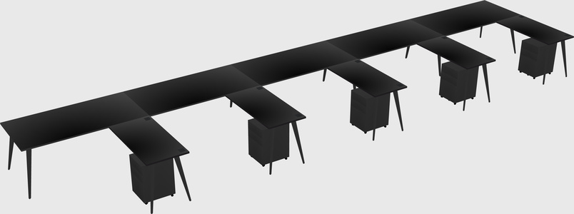 Modern L-shaped Office Desk