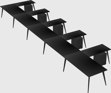 Modern l-shaped office desk