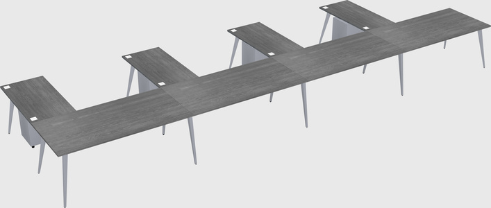 Modern l-shaped office desk