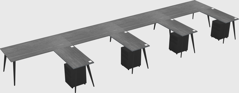 Modern L-shaped Office Desk