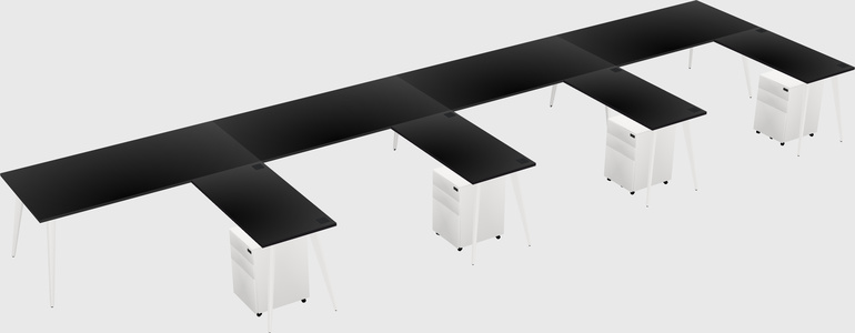 Modern L-shaped Office Desk