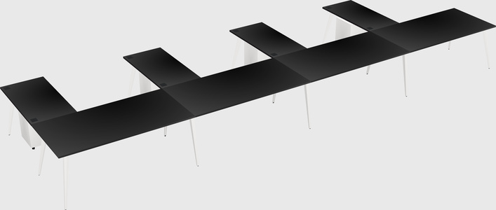 Modern l-shaped office desk