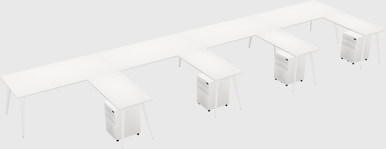 Modern L-shaped Office Desk