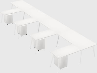 Modern l-shaped office desk