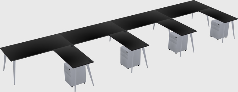 Modern L-shaped Office Desk