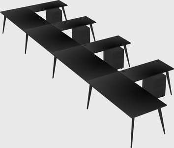 Modern l-shaped office desk