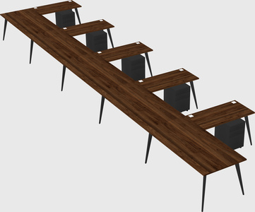 Modern l-shaped office desk