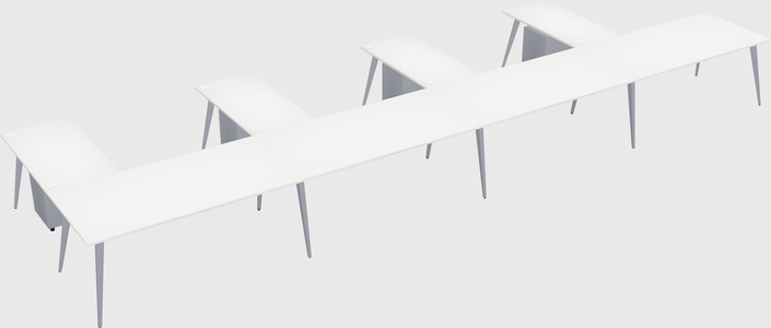 Modern l-shaped office desk