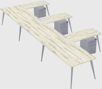 Modern l-shaped office desk