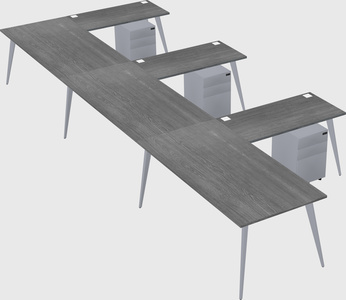 Modern l-shaped office desk