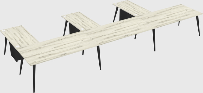 Modern l-shaped office desk