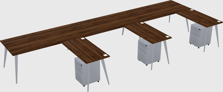Modern l-shaped office desk