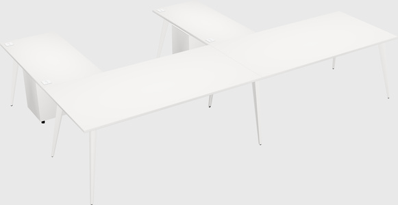 Modern l-shaped office desk