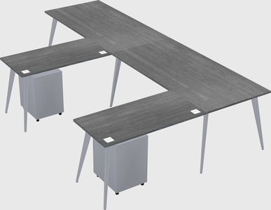 Modern l-shaped office desk