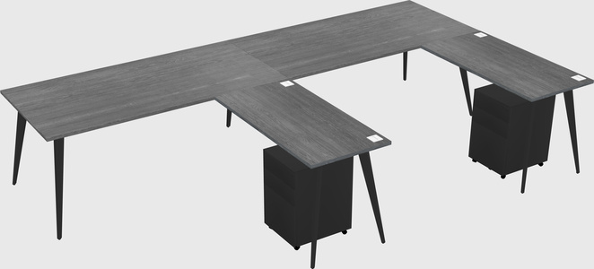 Modern L-shaped Office Desk