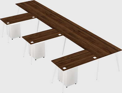 Modern l-shaped office desk