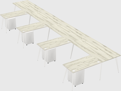 Modern l-shaped office desk