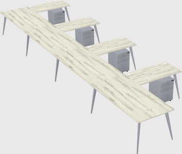Modern l-shaped office desk