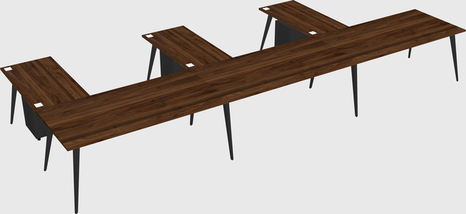 Modern l-shaped office desk