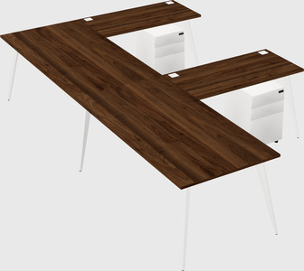 Modern l-shaped office desk