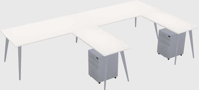 Modern L-shaped Office Desk