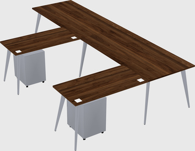 Modern l-shaped office desk