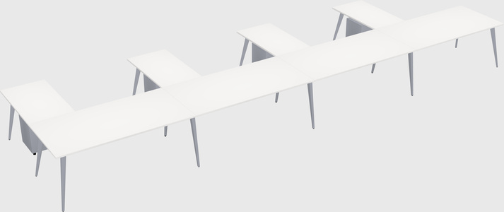 Modern l-shaped office desk