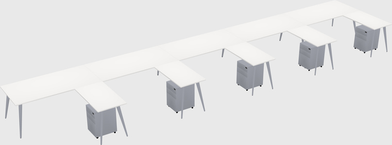 Modern L-shaped Office Desk