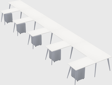 Modern l-shaped office desk