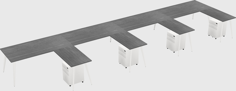 Modern L-shaped Office Desk