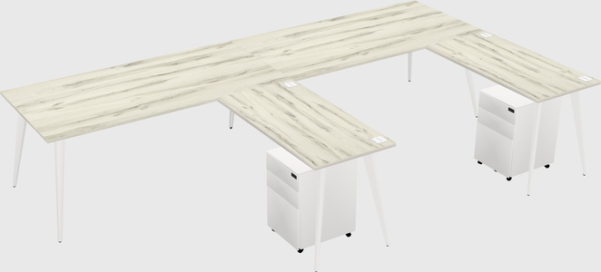 Modern L-shaped Office Desk