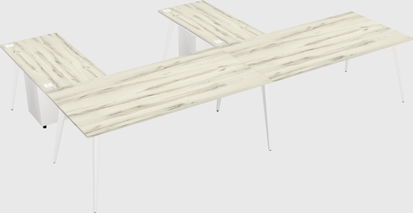 Modern l-shaped office desk