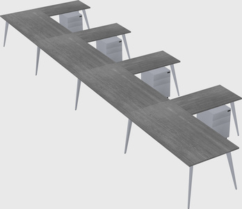 Modern l-shaped office desk