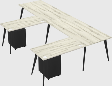 Modern l-shaped office desk