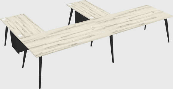 Modern l-shaped office desk