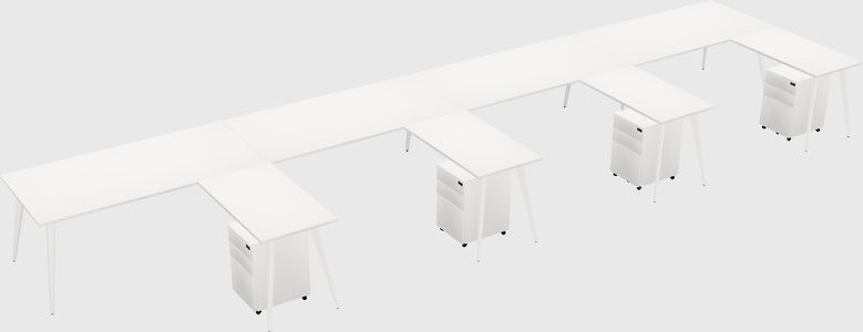 Modern L-shaped Office Desk