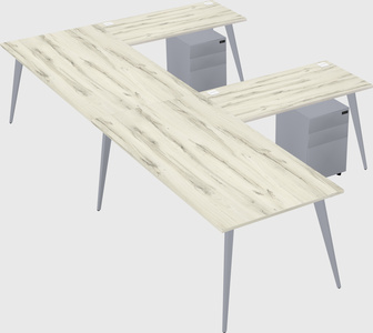 Modern l-shaped office desk