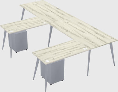 Modern l-shaped office desk