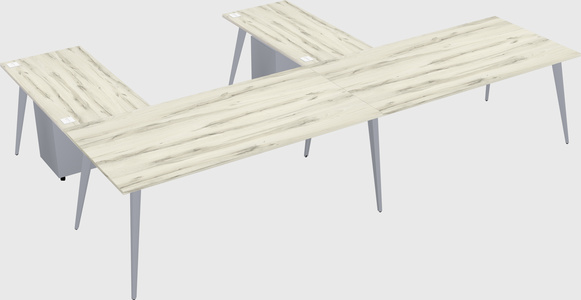 Modern l-shaped office desk