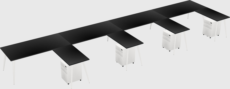 Modern L-shaped Office Desk