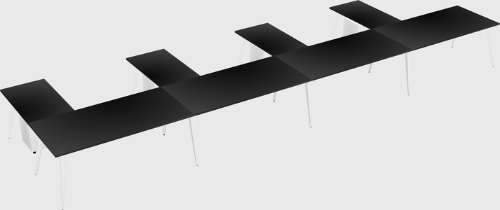 Modern l-shaped office desk