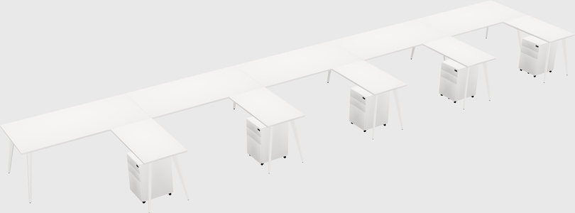 Modern L-shaped Office Desk