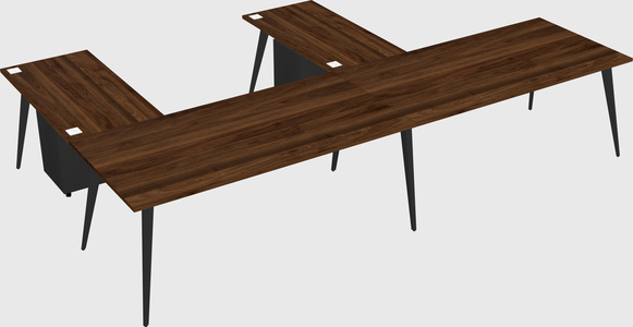 Modern l-shaped office desk