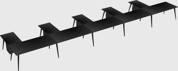 Modern l-shaped office desk