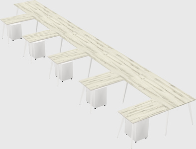 Modern l-shaped office desk