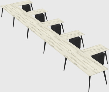 Modern l-shaped office desk