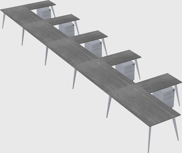 Modern l-shaped office desk